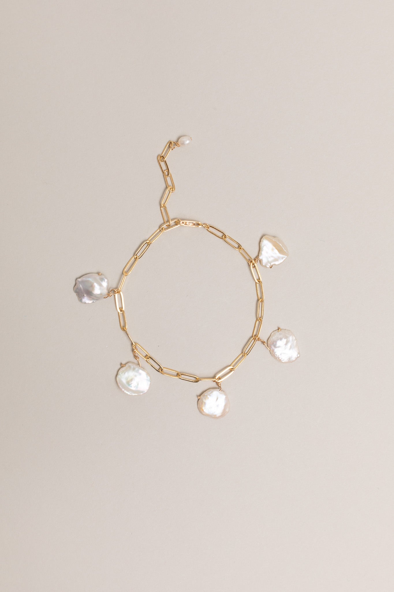 Paperclip Pearl Bracelet - TEMPÊTE BRAND