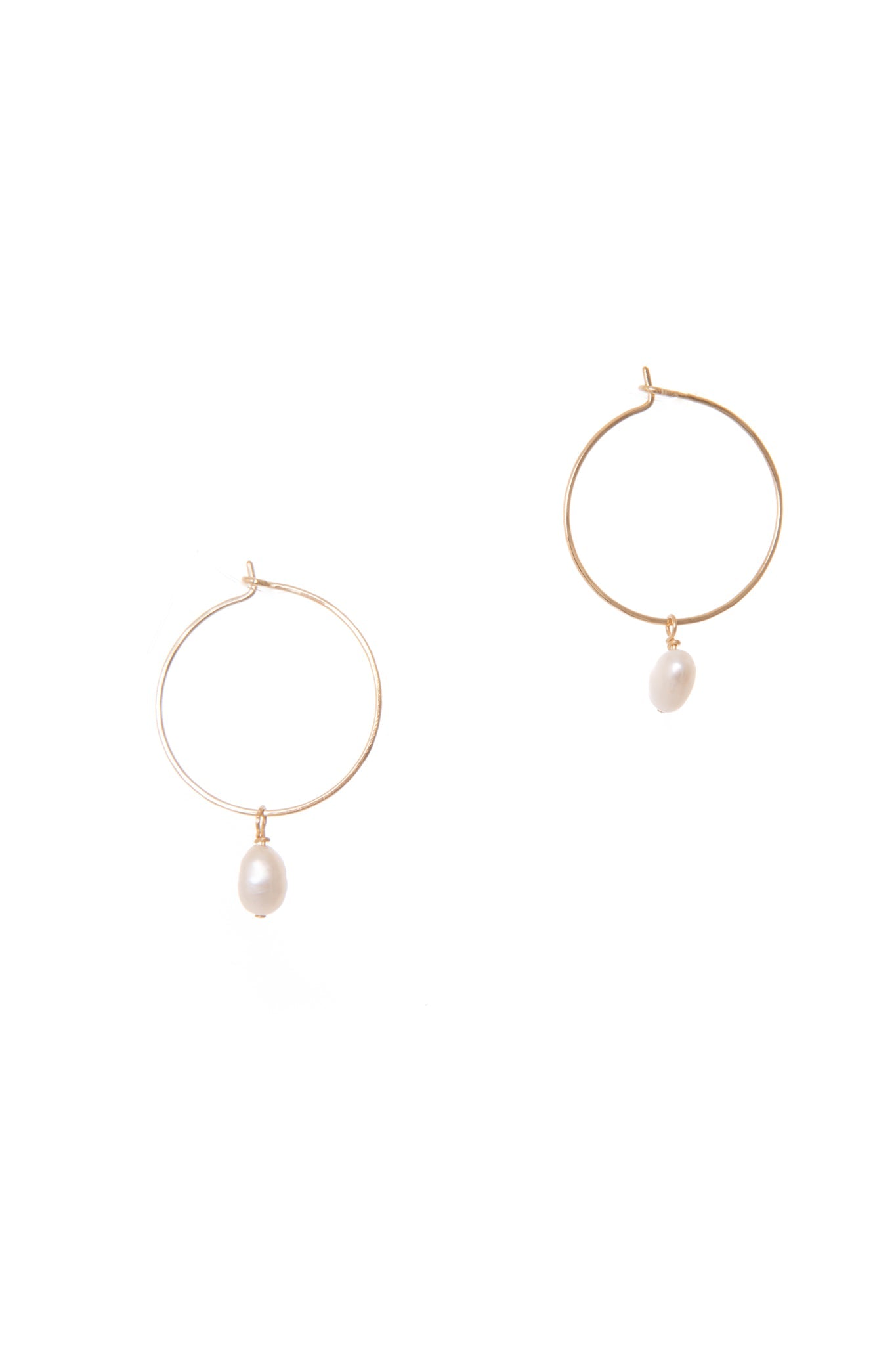 FULL MOON PEARL HOOPS - TEMPÊTE BRAND