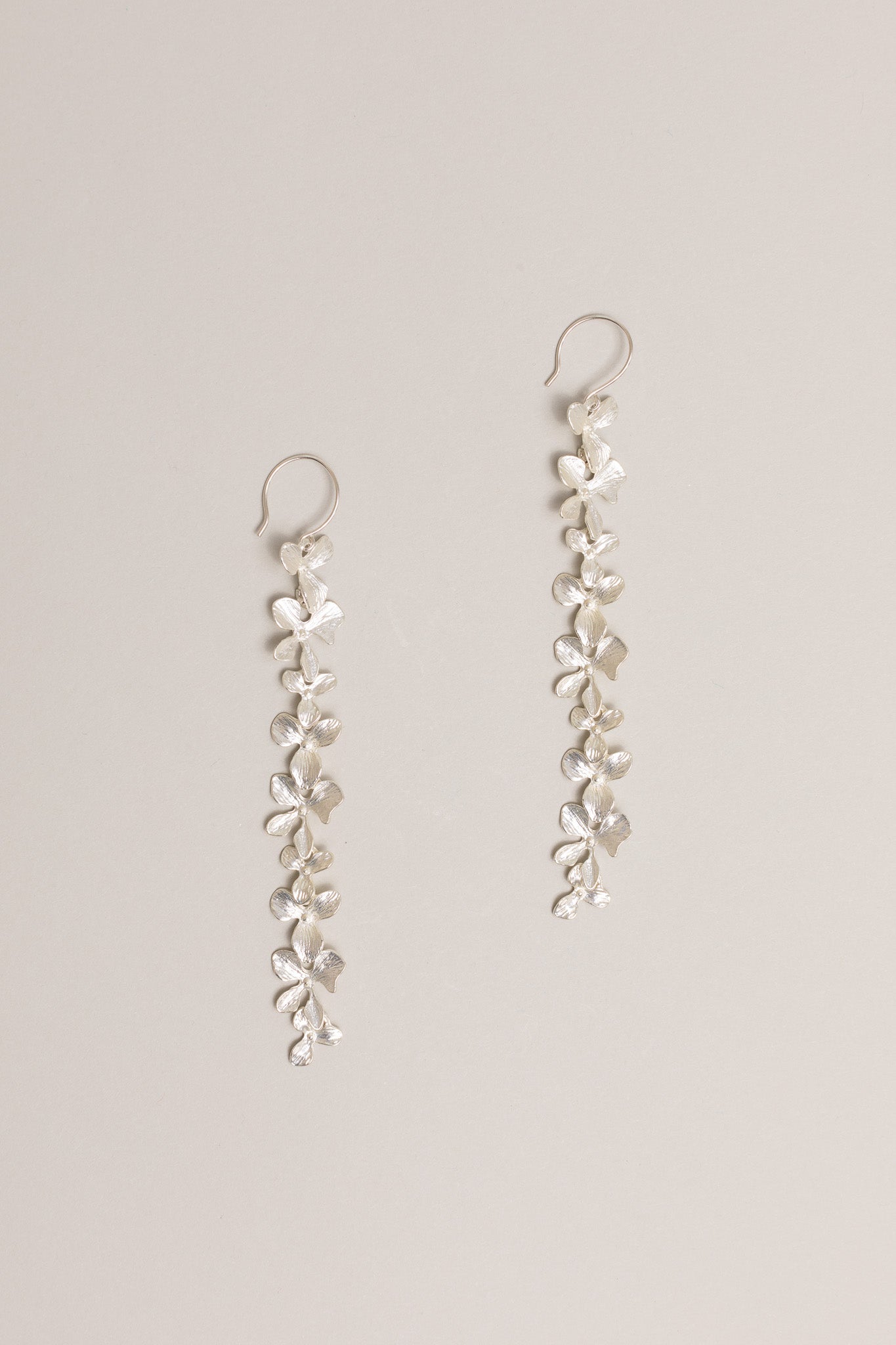 Flower Chain Earrings Long