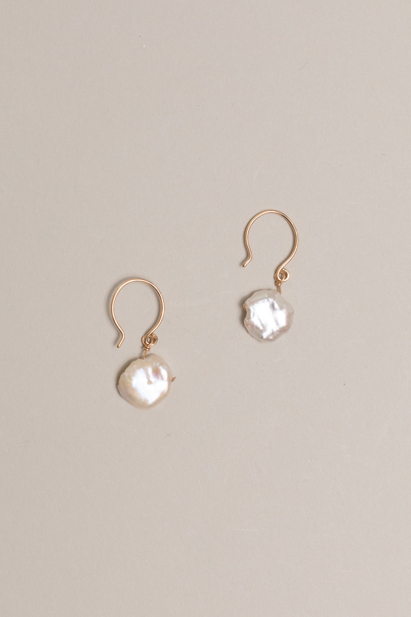 Coin Pearl Earrings