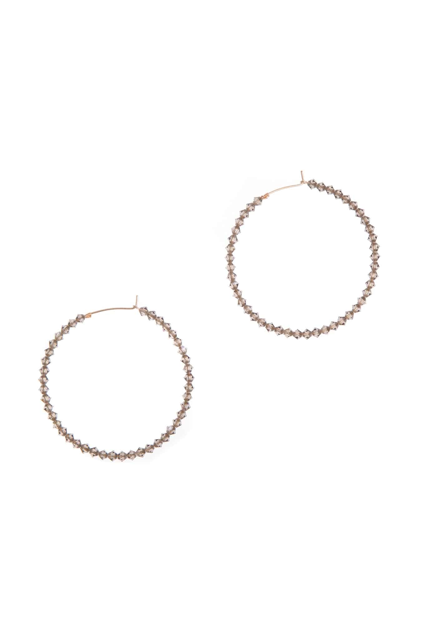 PRECIOSA CRYSTAL HOOPS