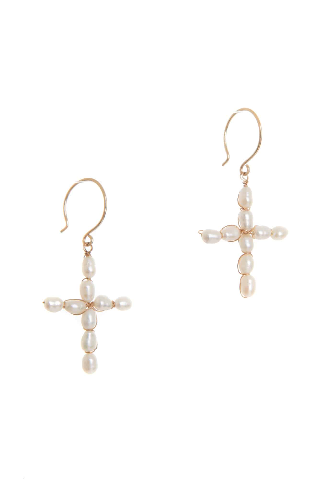 MINI CROSS EARRINGS