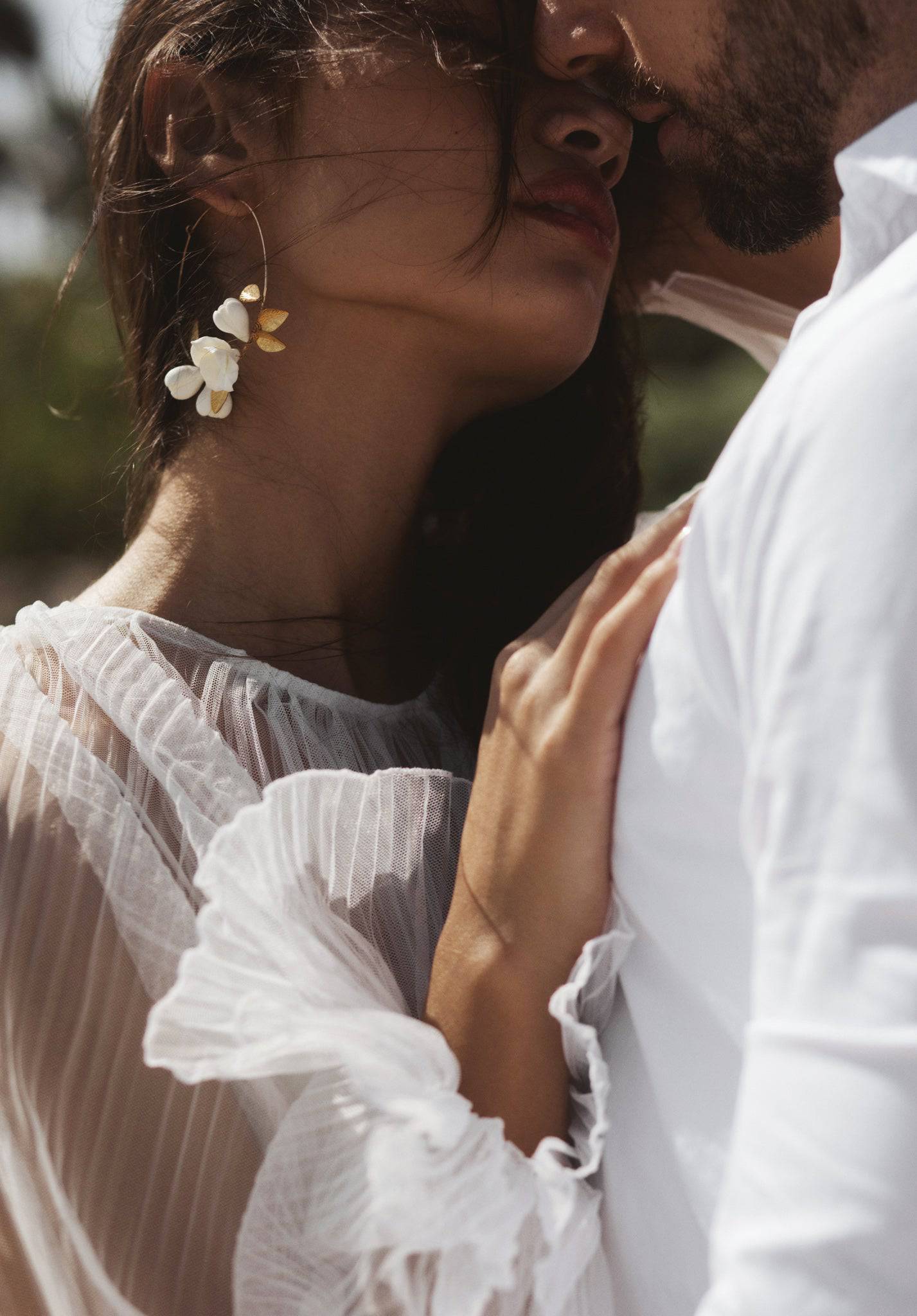 BLOSSOM BRIDAL HOOPS