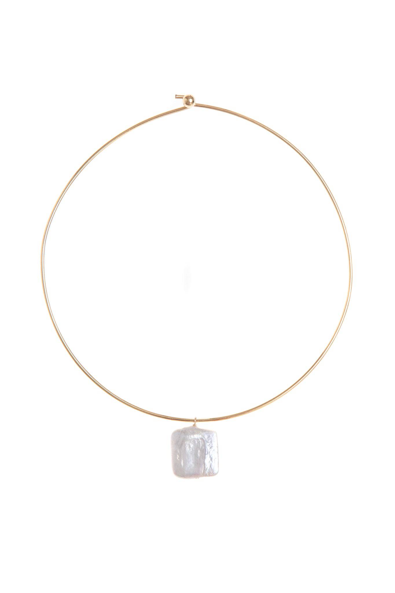 GOLD PLATED PEARL CHOKER